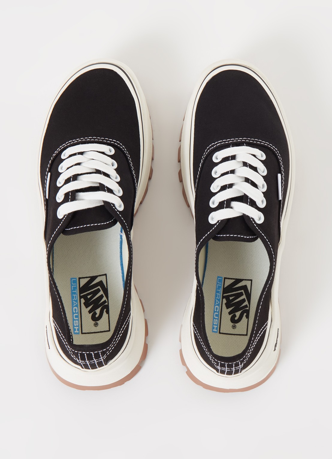 VANS Authentic Vibram DX sneaker met plateauzool - detail 3 zwart