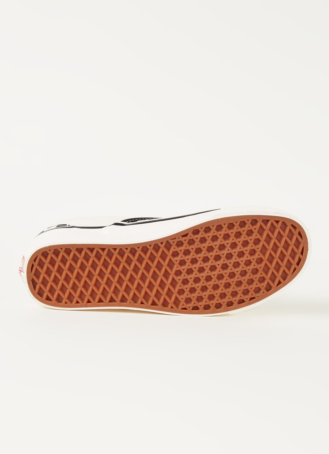 VANS Classis Slip On instapper met ruitdessin - detail 4 gebroken wit