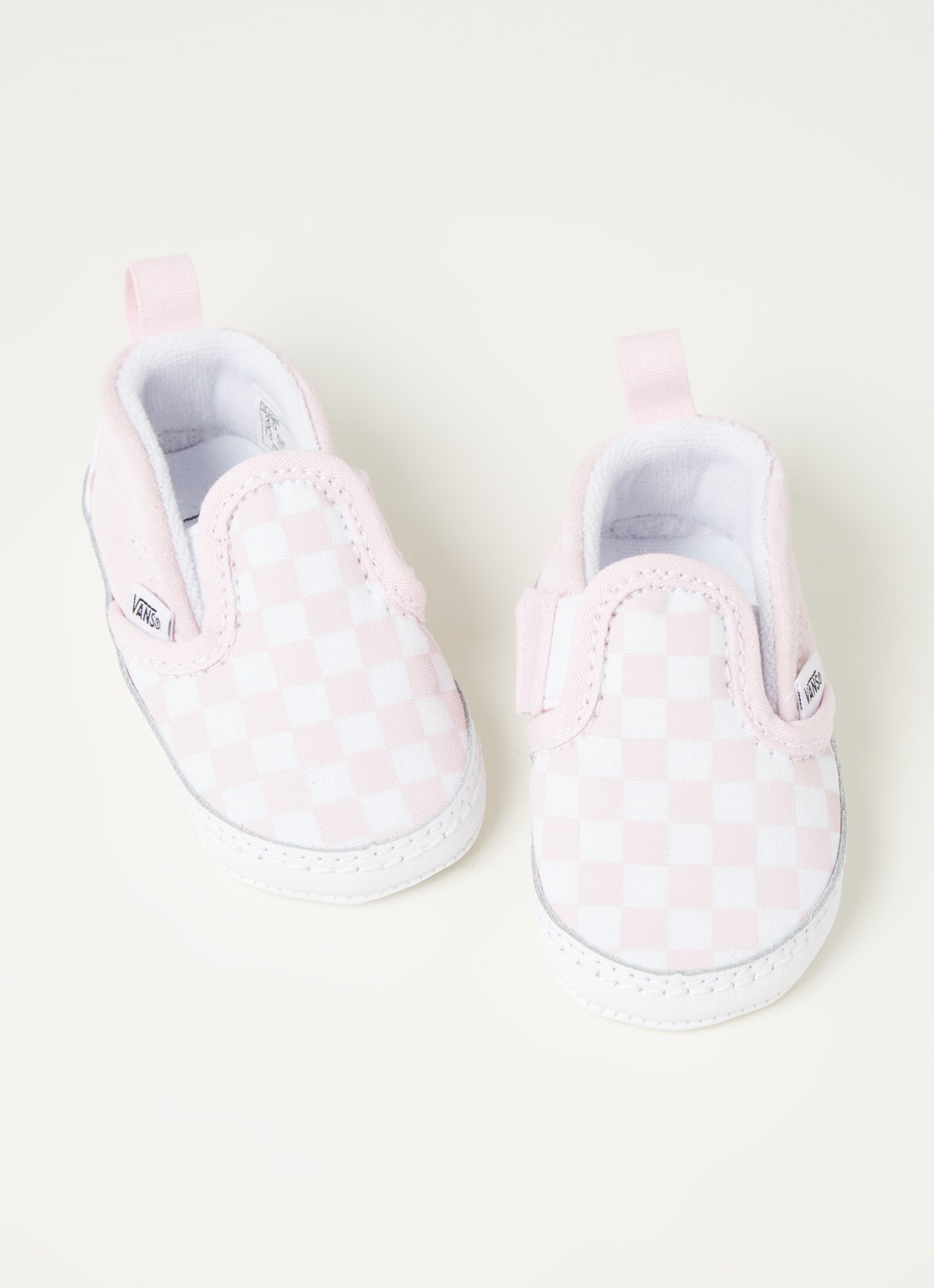 VANS Crib babyschoentje met suède details - detail lichtroze