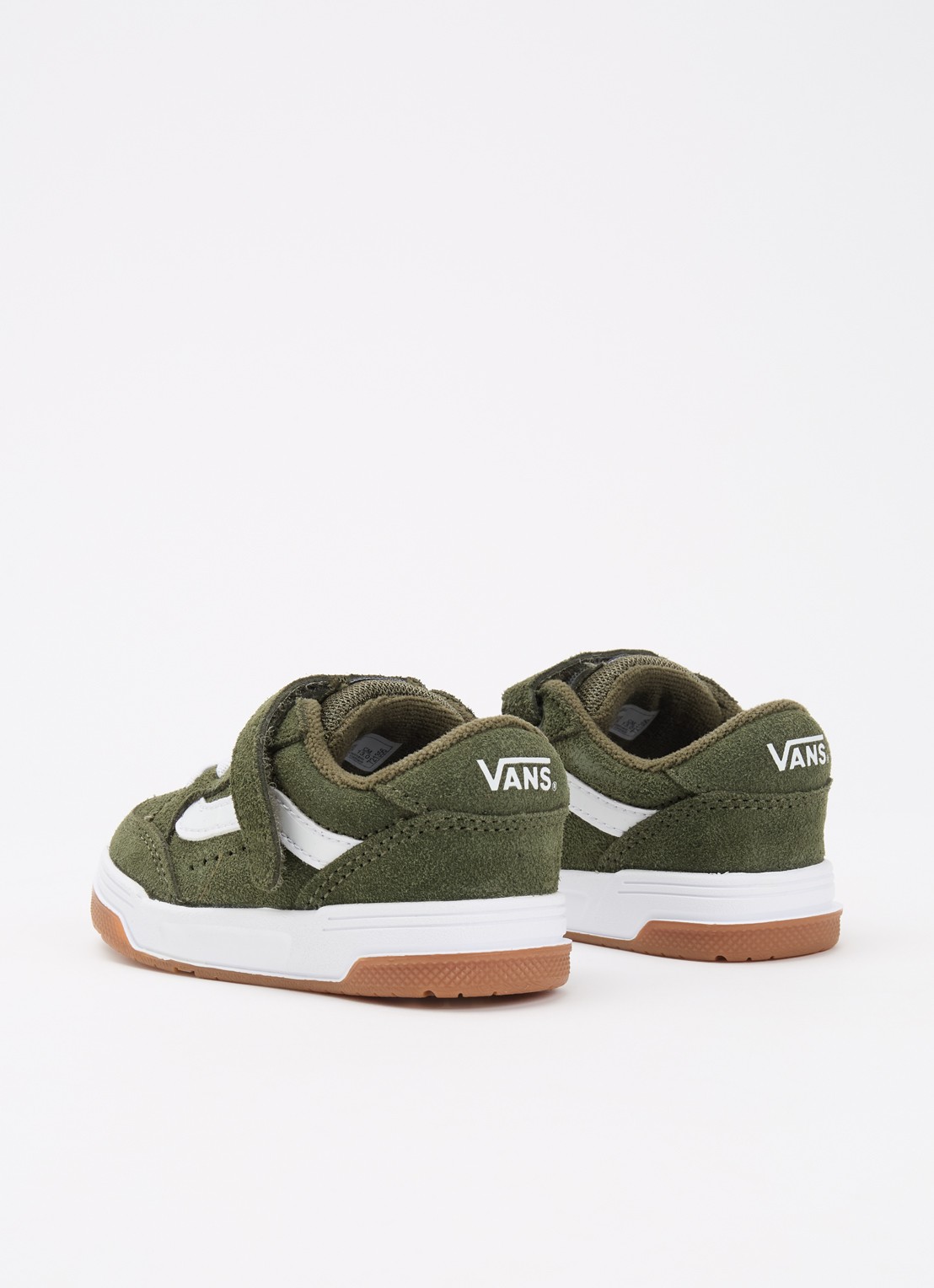 VANS Hylane V sneaker met suède details  - achterkant legergroen