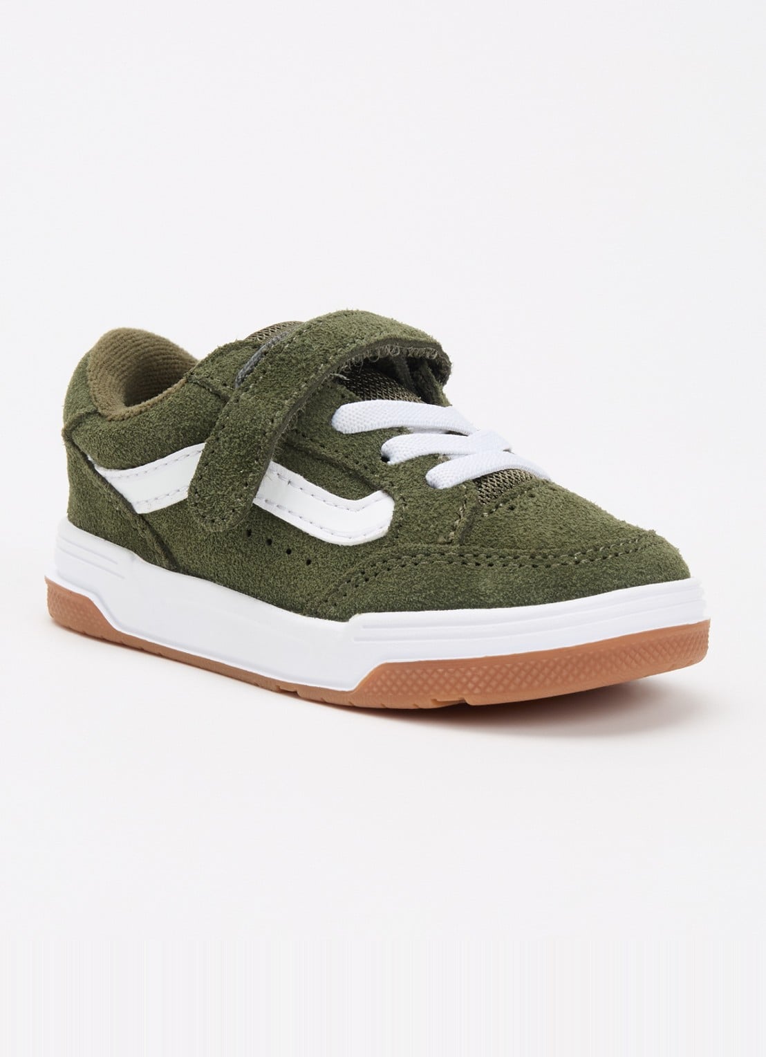 VANS Hylane V sneaker met suède details  - voorkant 2 legergroen