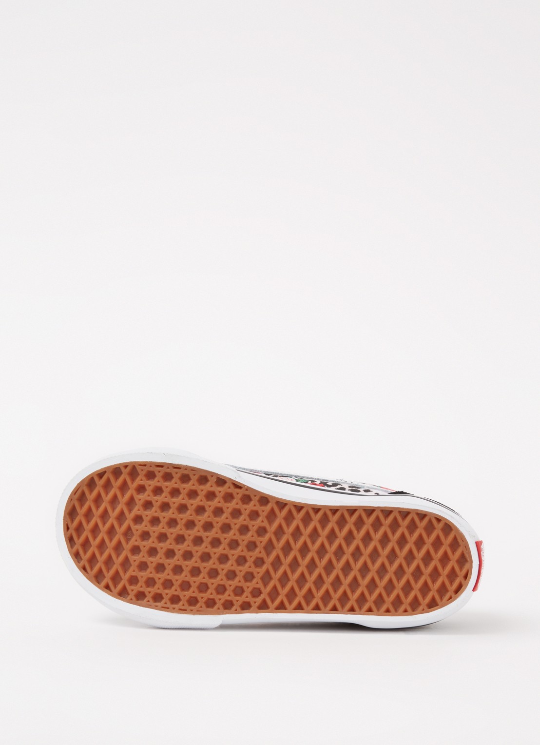 VANS Leopard Floral Old Skool V sneaker met suède details - detail 4 zwart