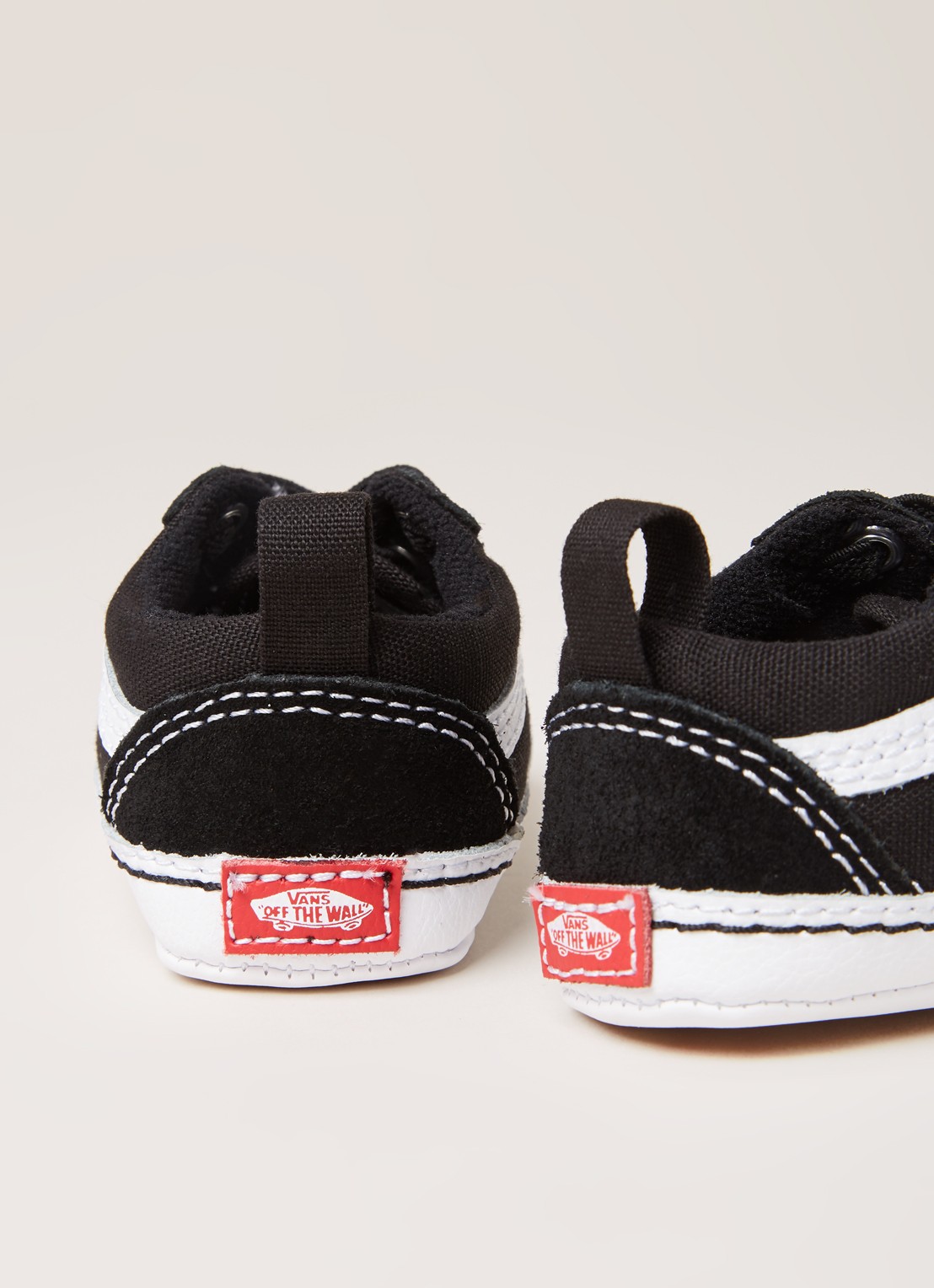 VANS Old School babyschoentje met suède details - detail zwart
