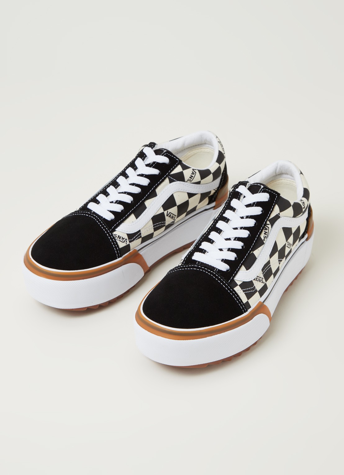 VANS Old skool platform sneaker - detail zwart
