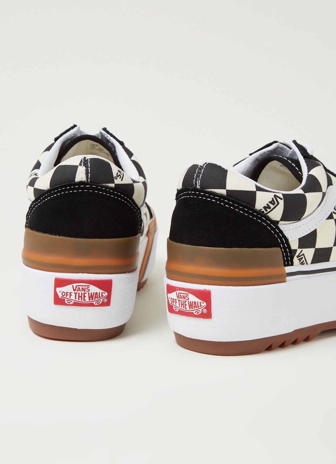 VANS Old skool platform sneaker - detail 2 zwart
