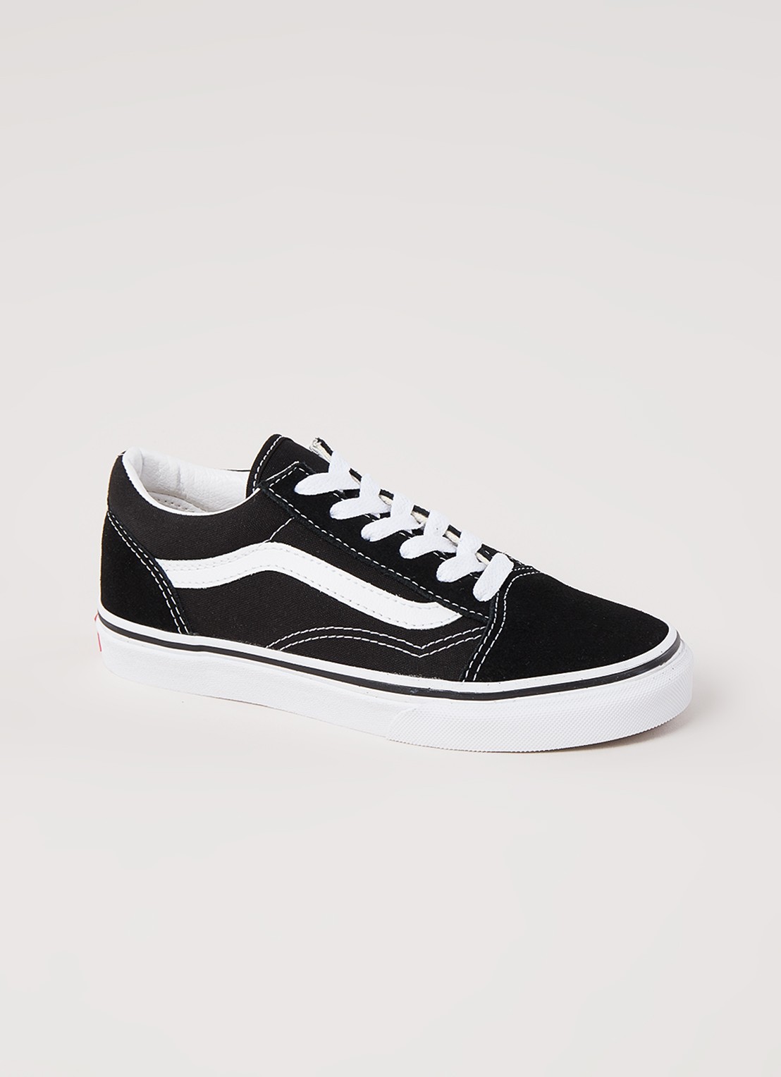 VANS Old Skool sneaker met leren details - voorkant 2 zwart