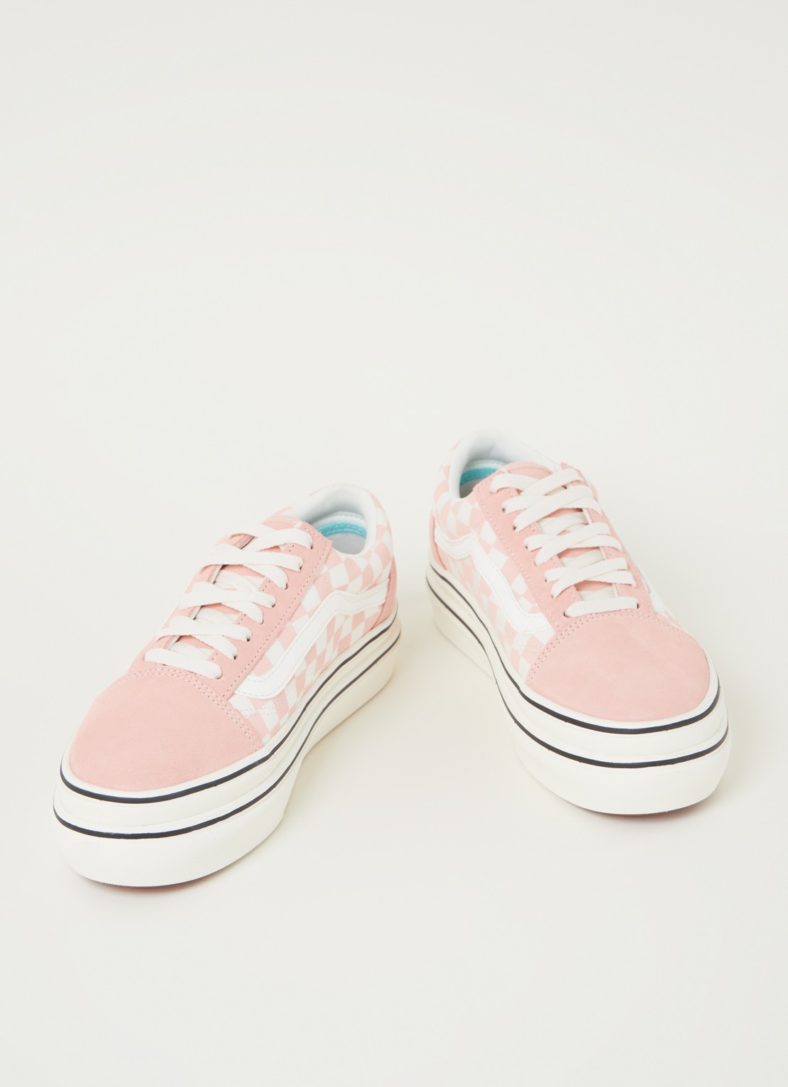 VANS Super Comfycush Old Skool sneaker met suède details - detail 2 lichtroze