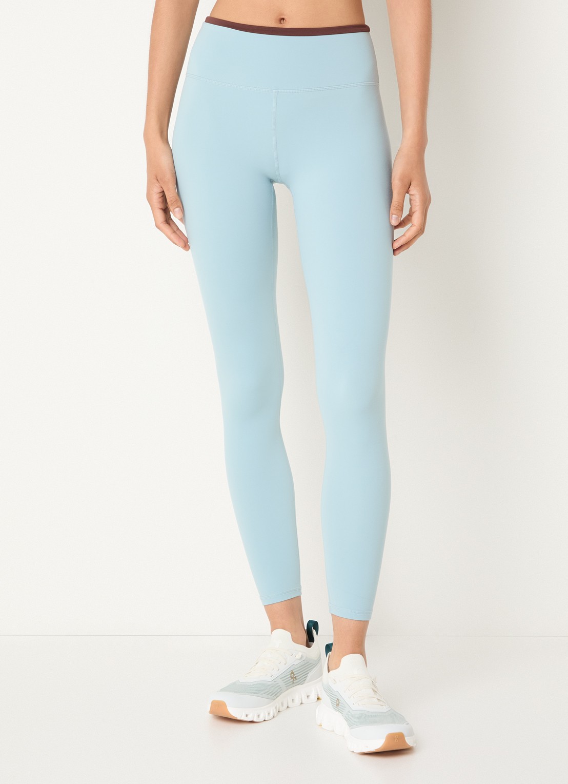 Varley Always Contra high waist skinny fit legging - detail lichtblauw