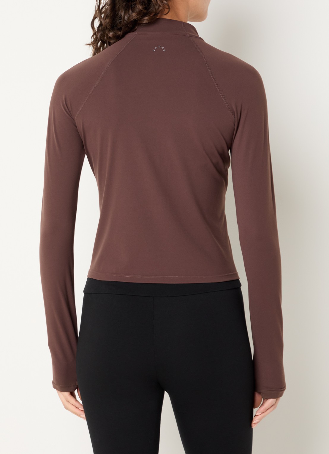 Varley Always trainingsvest met ritszakken - achterkant 4 mahoniebruin