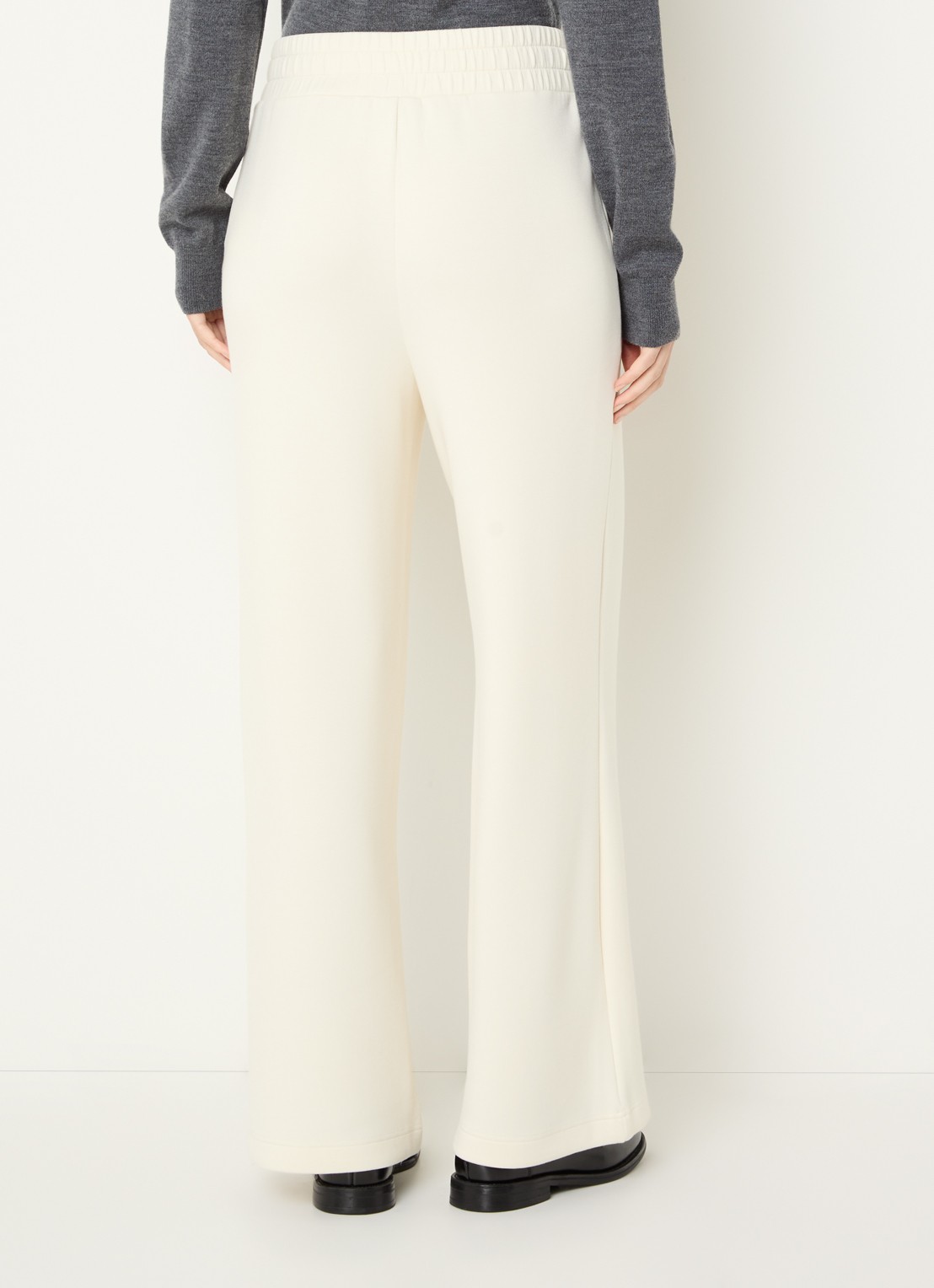 Varley High waist wide leg joggingsbroek met steekzakken - achterkant 4 ivoor