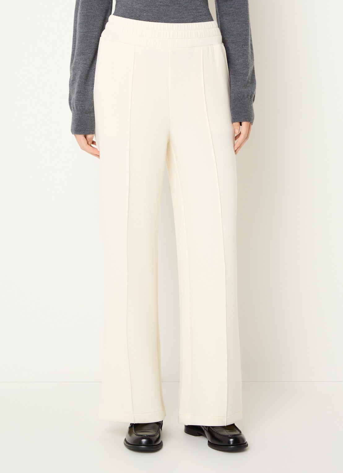 Varley High waist wide leg joggingsbroek met steekzakken - detail 3 ivoor