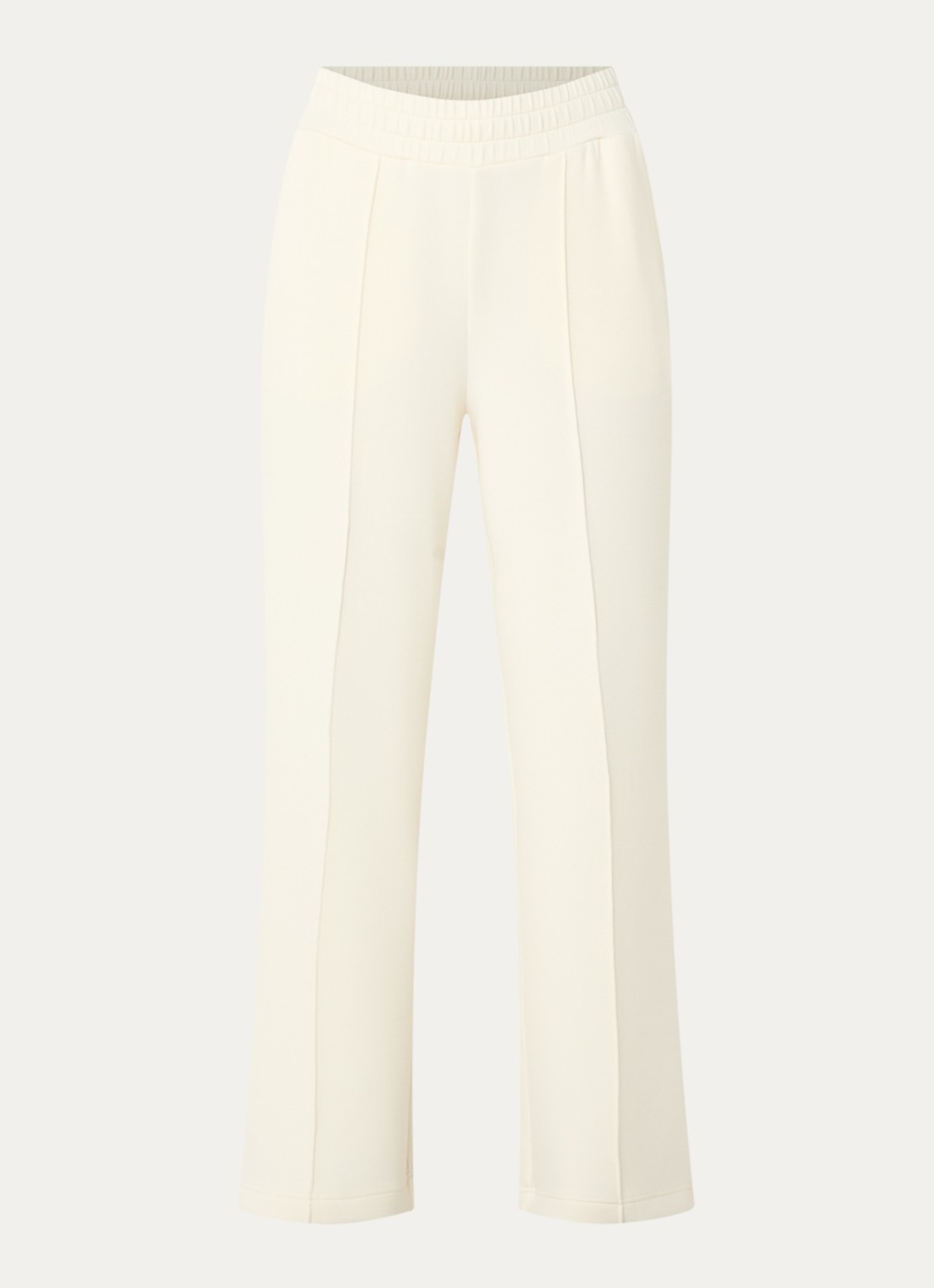 Varley High waist wide leg joggingsbroek met steekzakken - voorkant ivoor