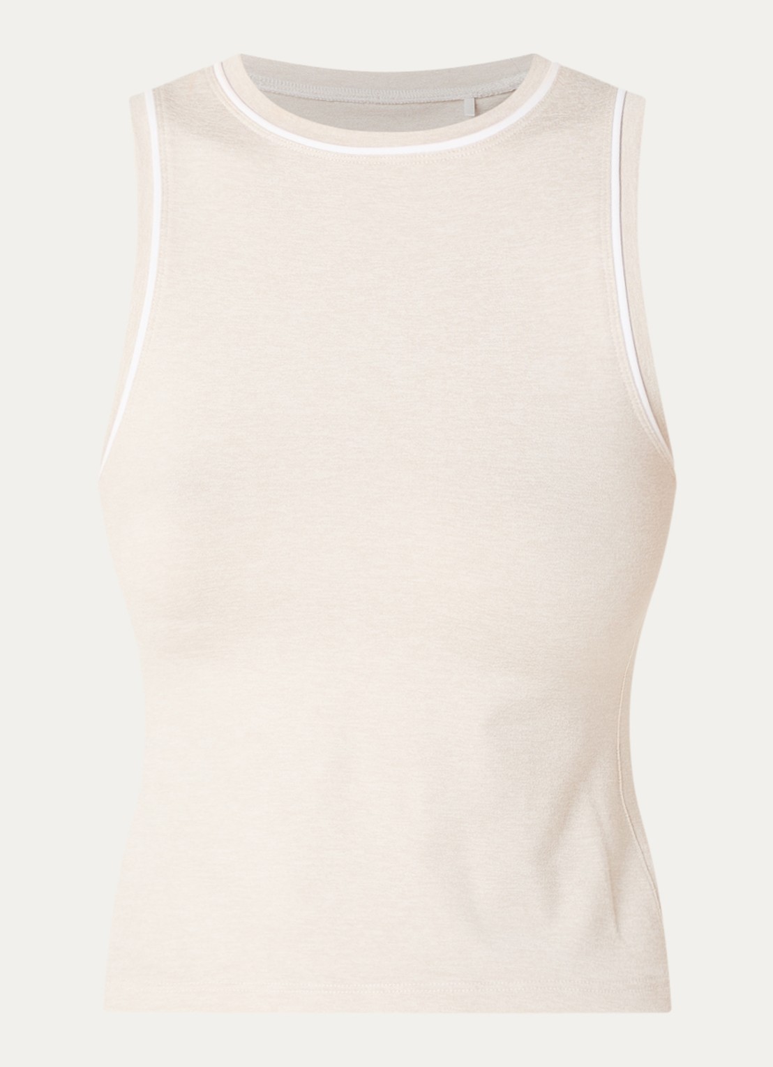 Varley Lettie tanktop met gemêleerd dessin - voorkant 2 beige