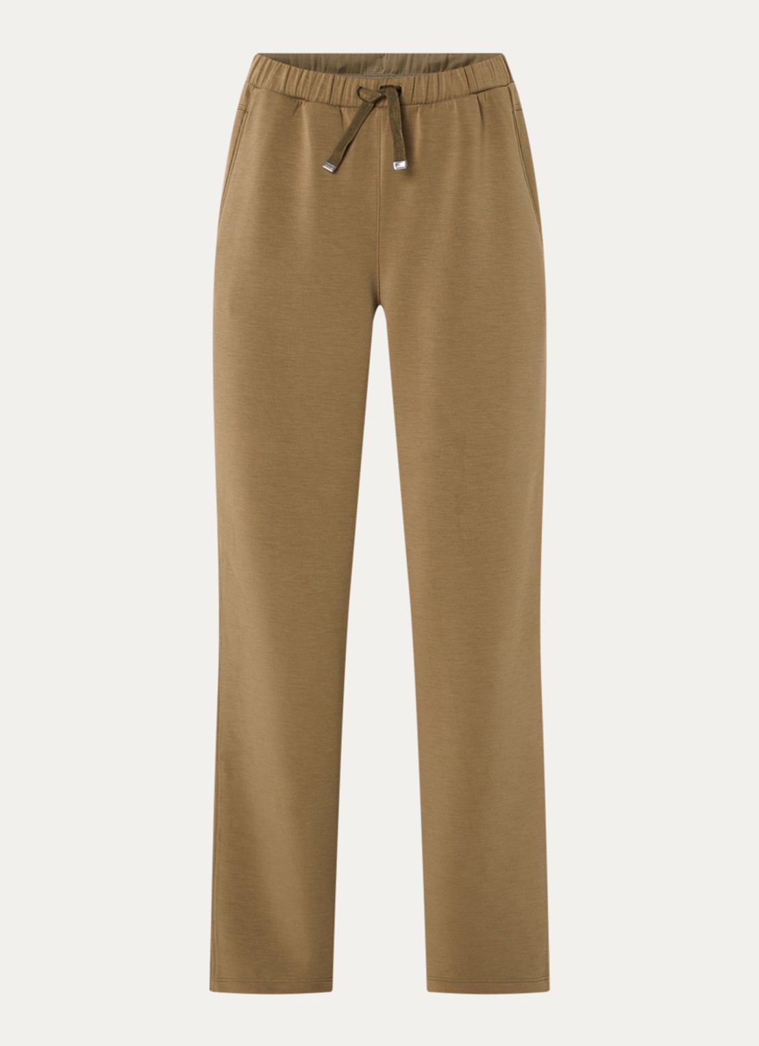 Varley Wilfred high waist tapered fit joggingbroek met steekzakken - voorkant 2 mosgroen