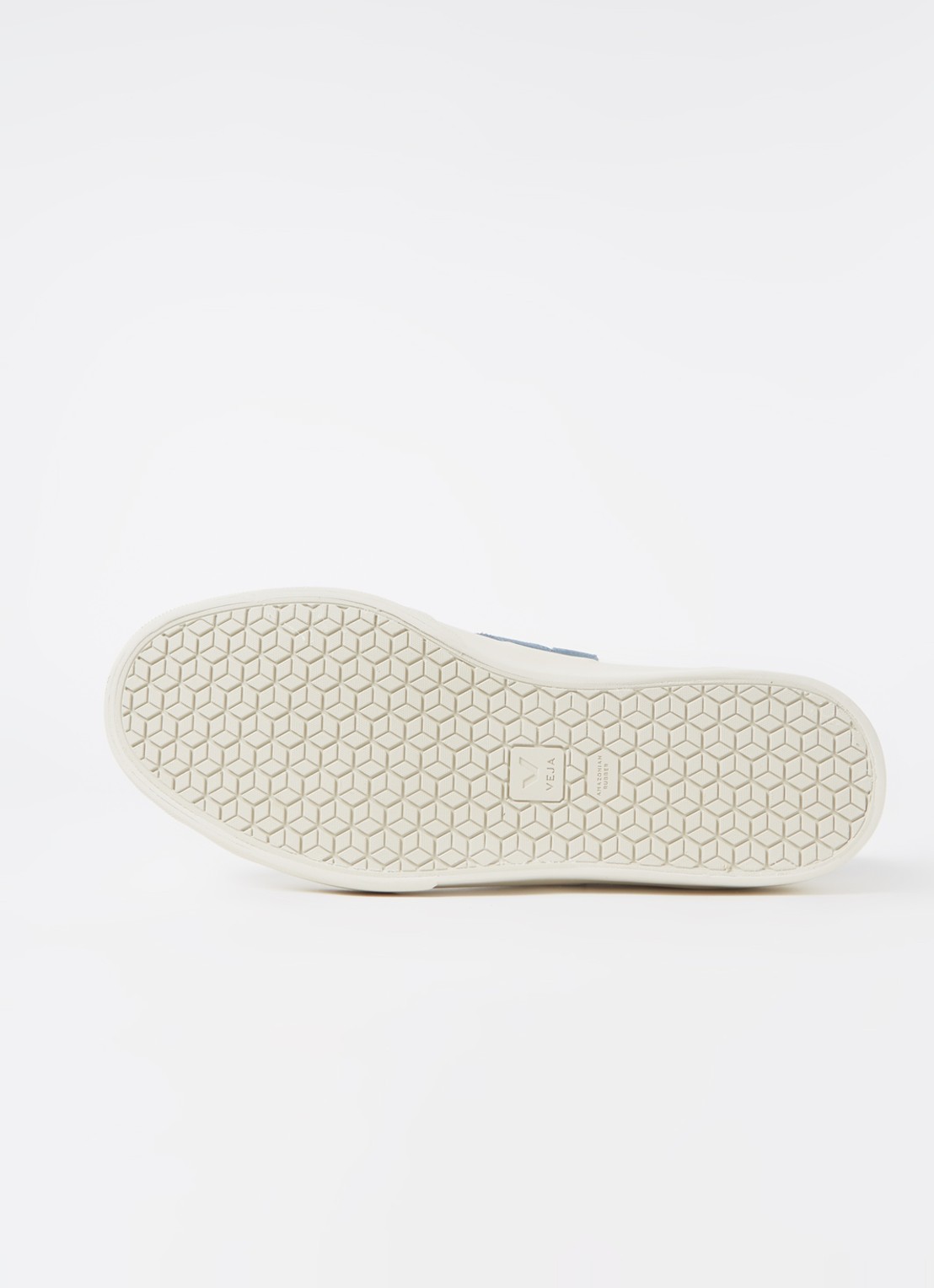 Veja Campo sneaker van leer met suède details  - detail 6 wit