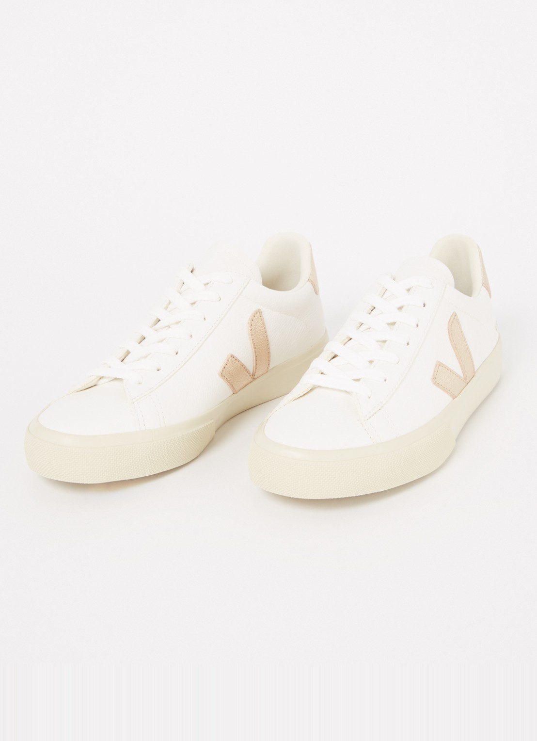 Veja Campo sneaker van leer - detail 3 goud