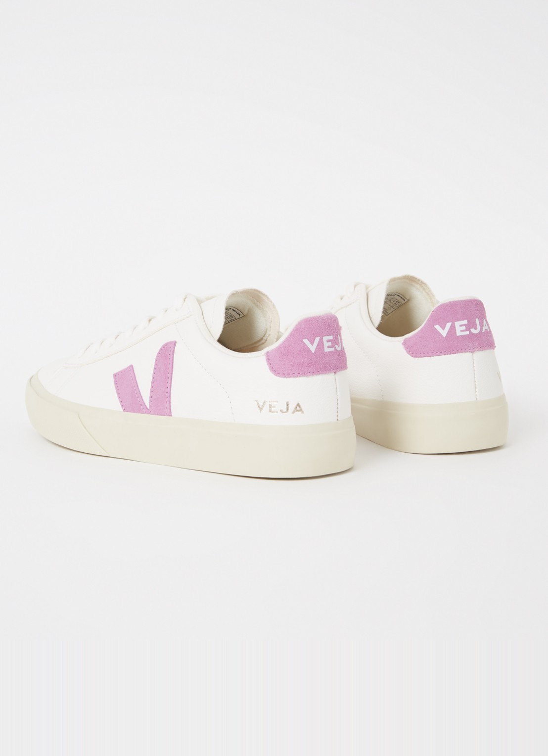 Veja Campo sneaker van leer - achterkant paars
