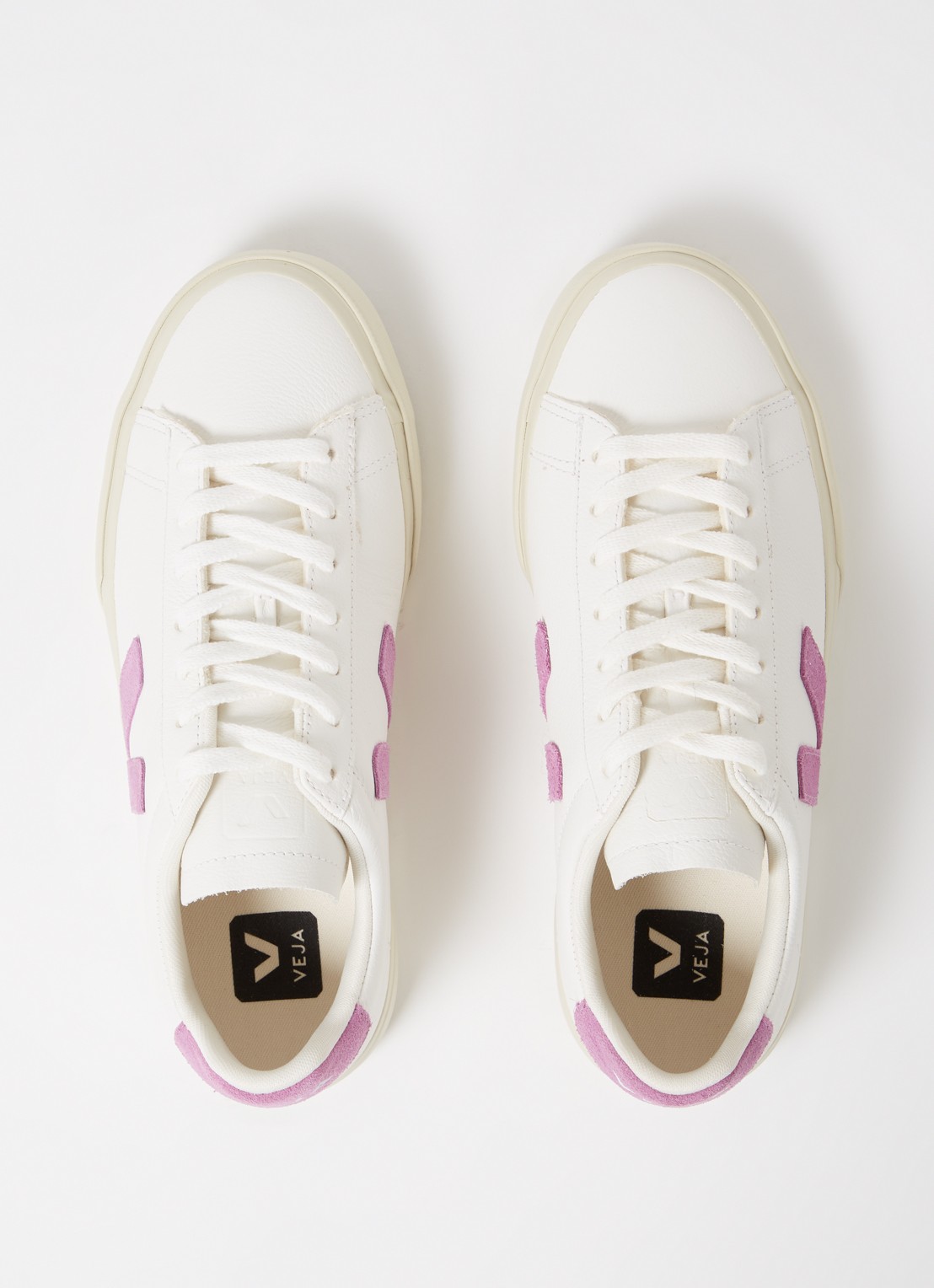 Veja Campo sneaker van leer - detail 5 paars