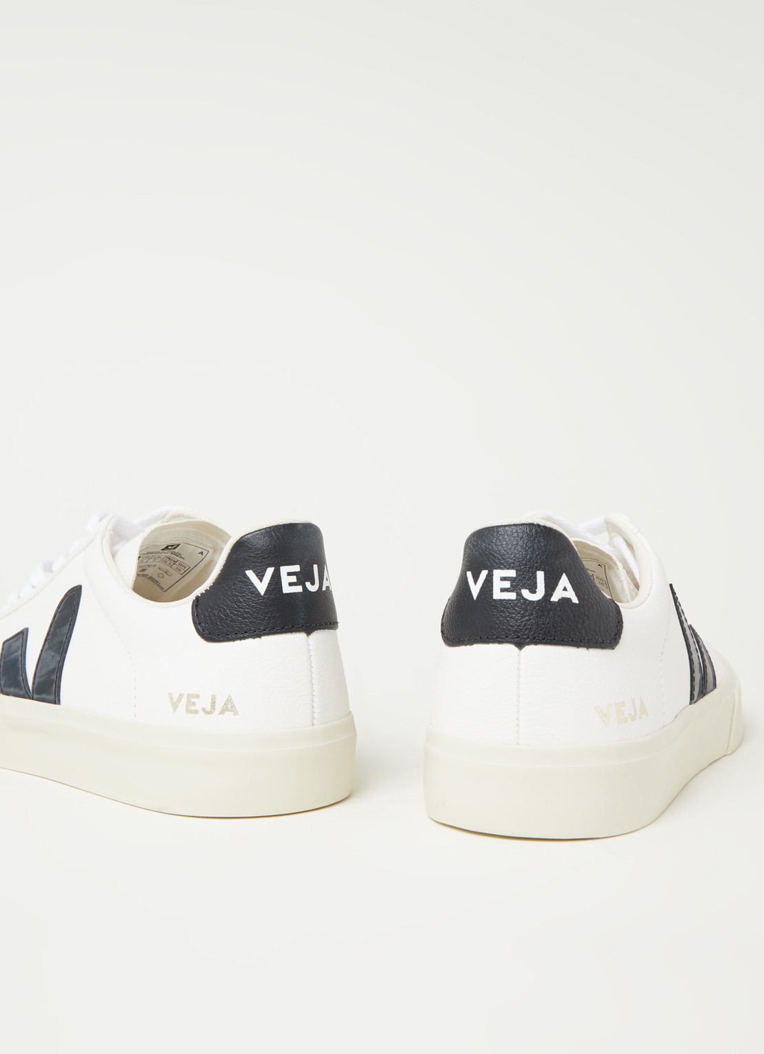 Veja Campo sneaker van leer - detail 4 wit