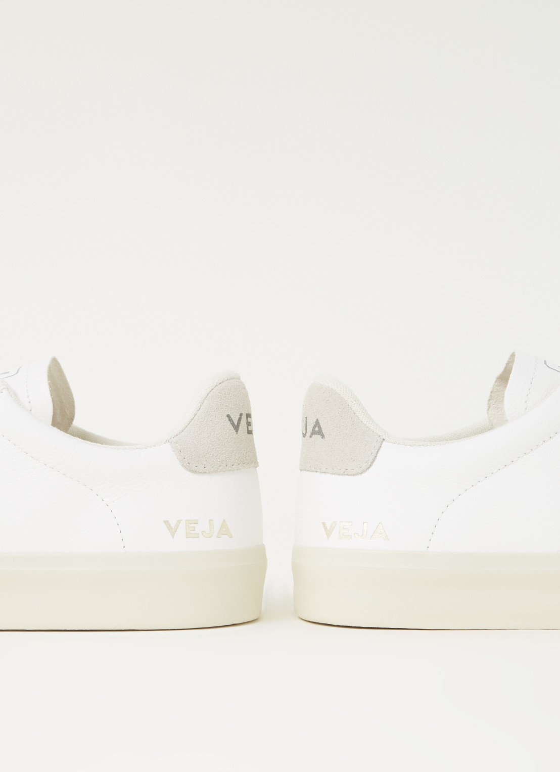 Veja Campo sneaker van leer - detail 4 grijs