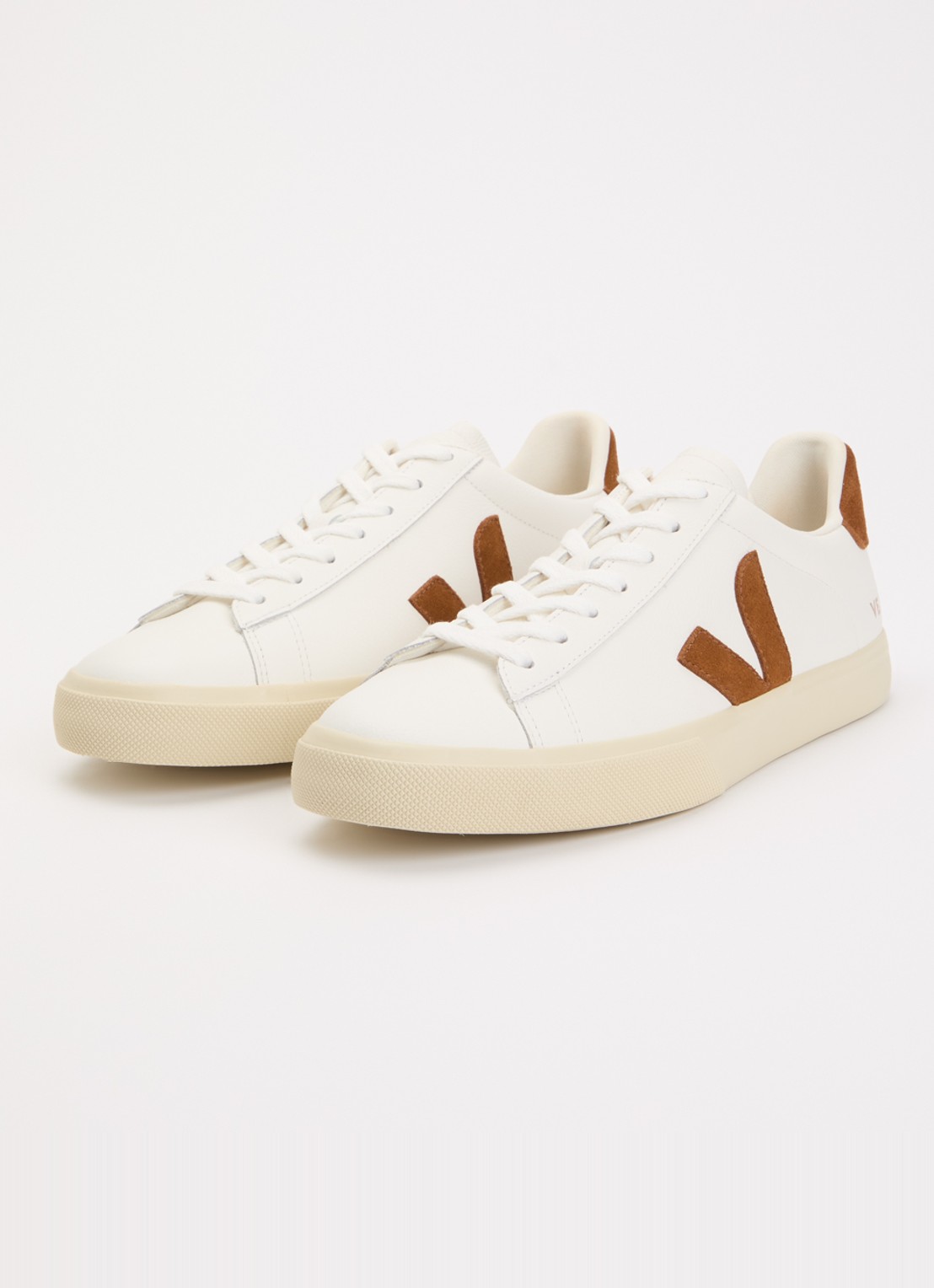 Veja Campo sneaker van leer - detail wit
