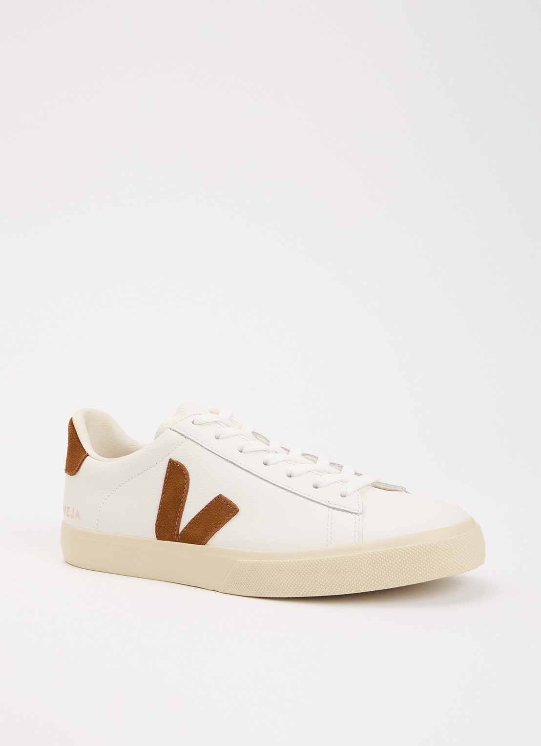 Veja Campo sneaker van leer - voorkant 4 wit
