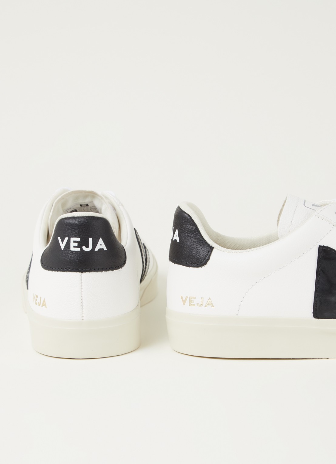 Veja Campo sneaker van leer - detail 4 wit