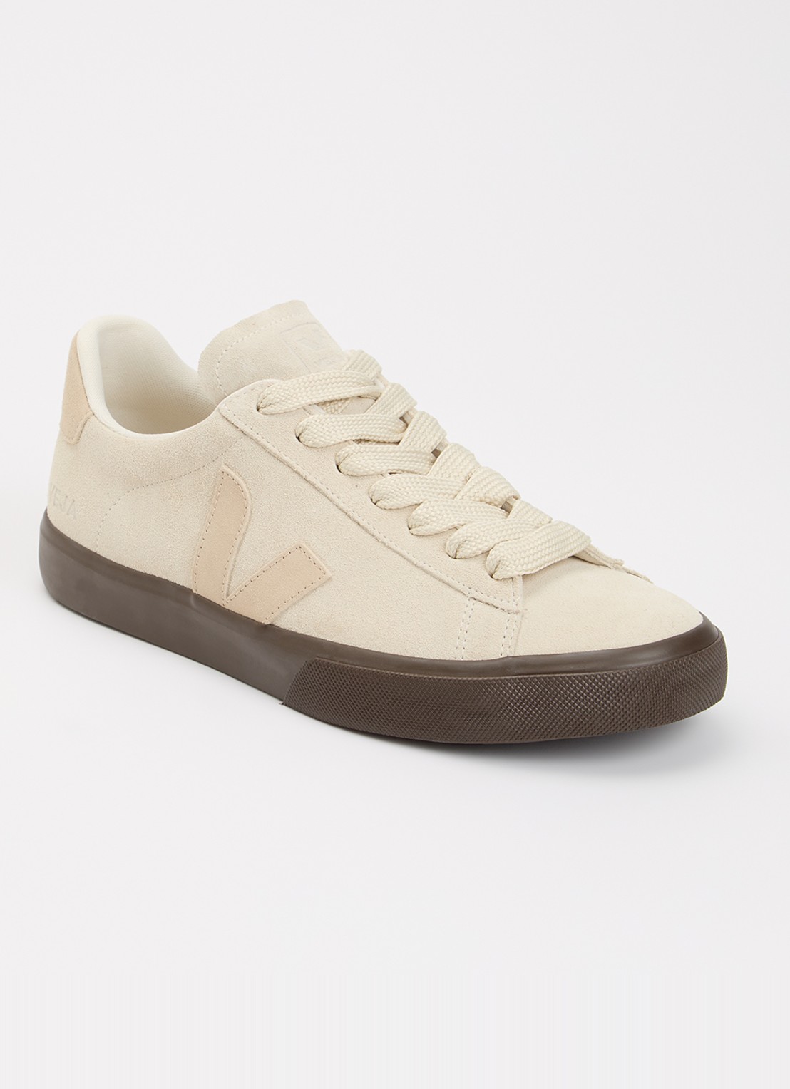 Veja Campo sneaker van suède - voorkant 5 beige