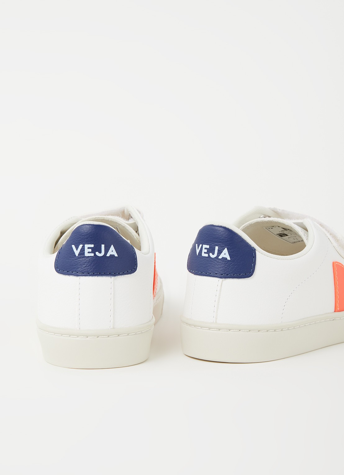Veja Esplar sneaker van leer - detail oranje