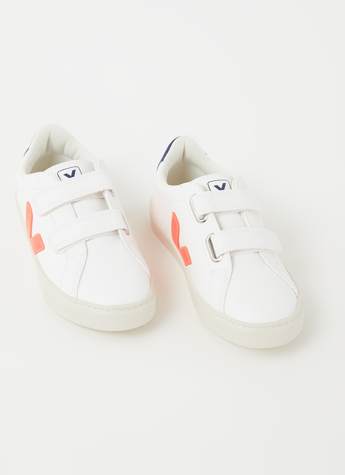 Veja Esplar sneaker van leer - voorkant 4 oranje