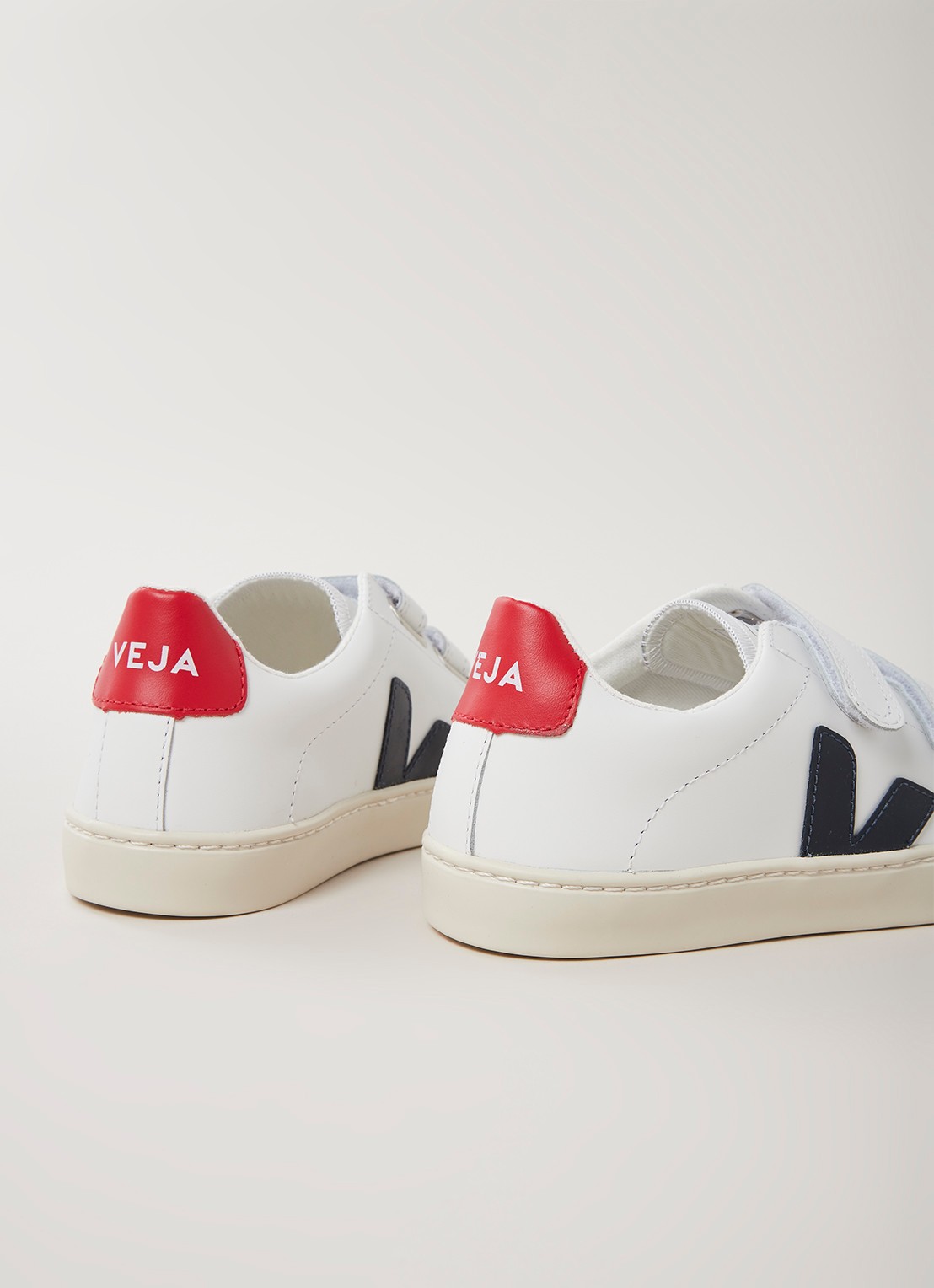 Veja Esplar sneaker van leer - detail 3 wit