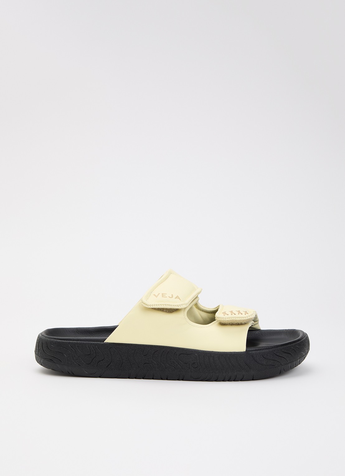 Veja Etna Bold slipper van leer - voorkant 2 gebroken wit