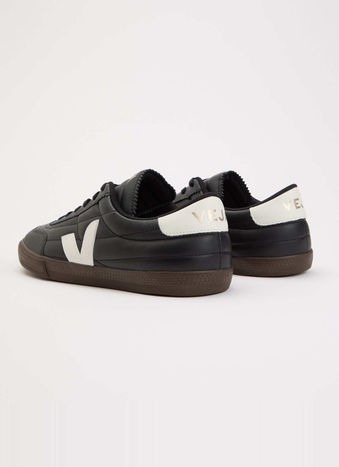 Veja Panenka sneaker van leer - achterkant 6 zwart