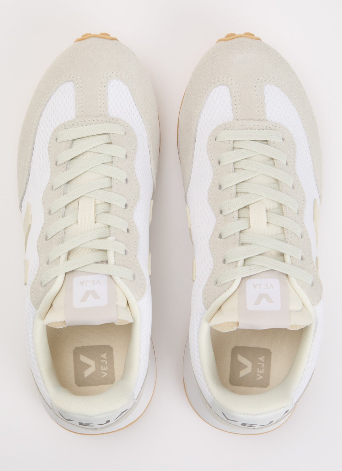 Veja Rio Branco II sneaker met suède details - detail 2 wit