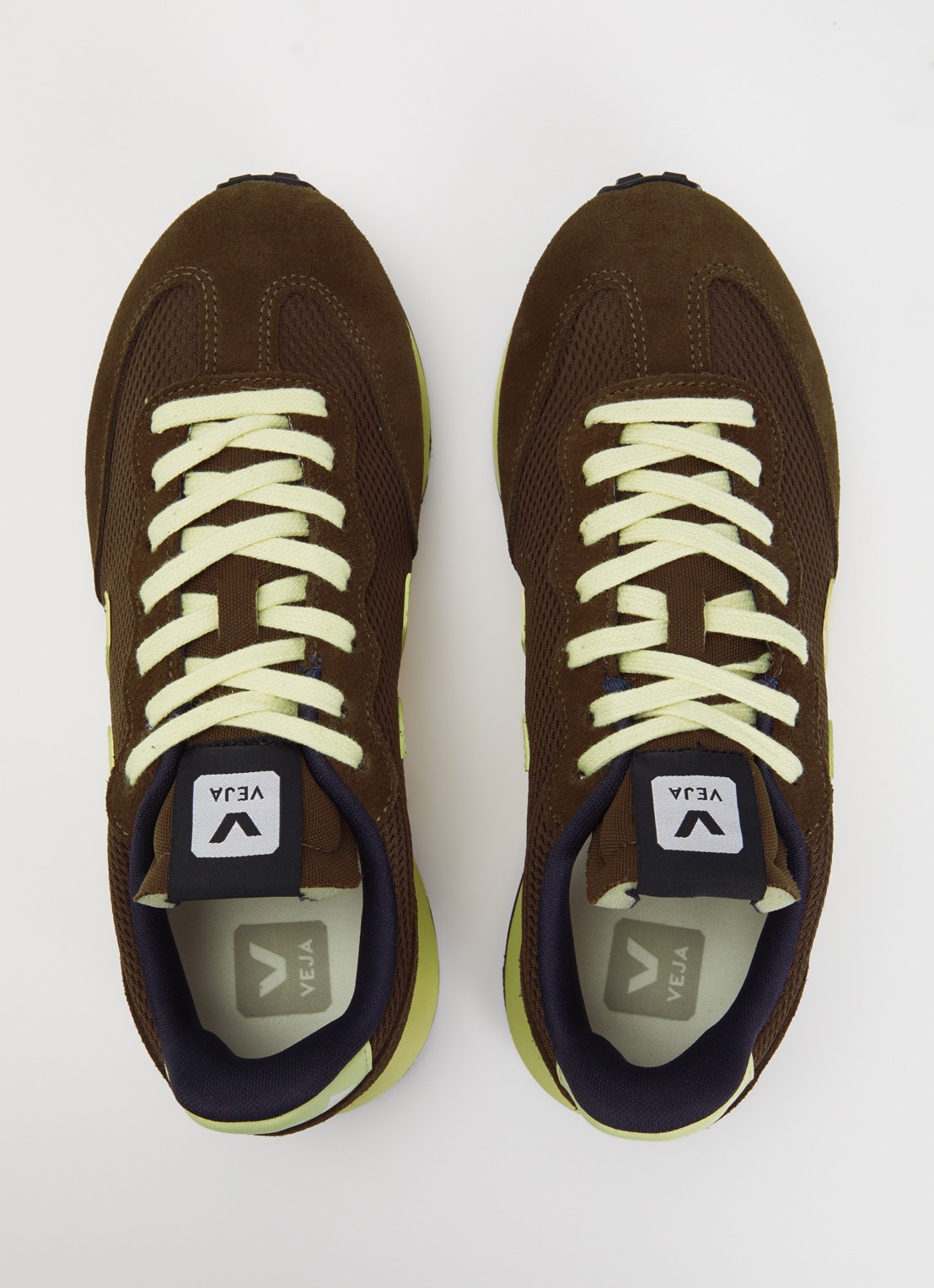 Veja Rio Branco II sneaker met suède details - detail 3 bruin