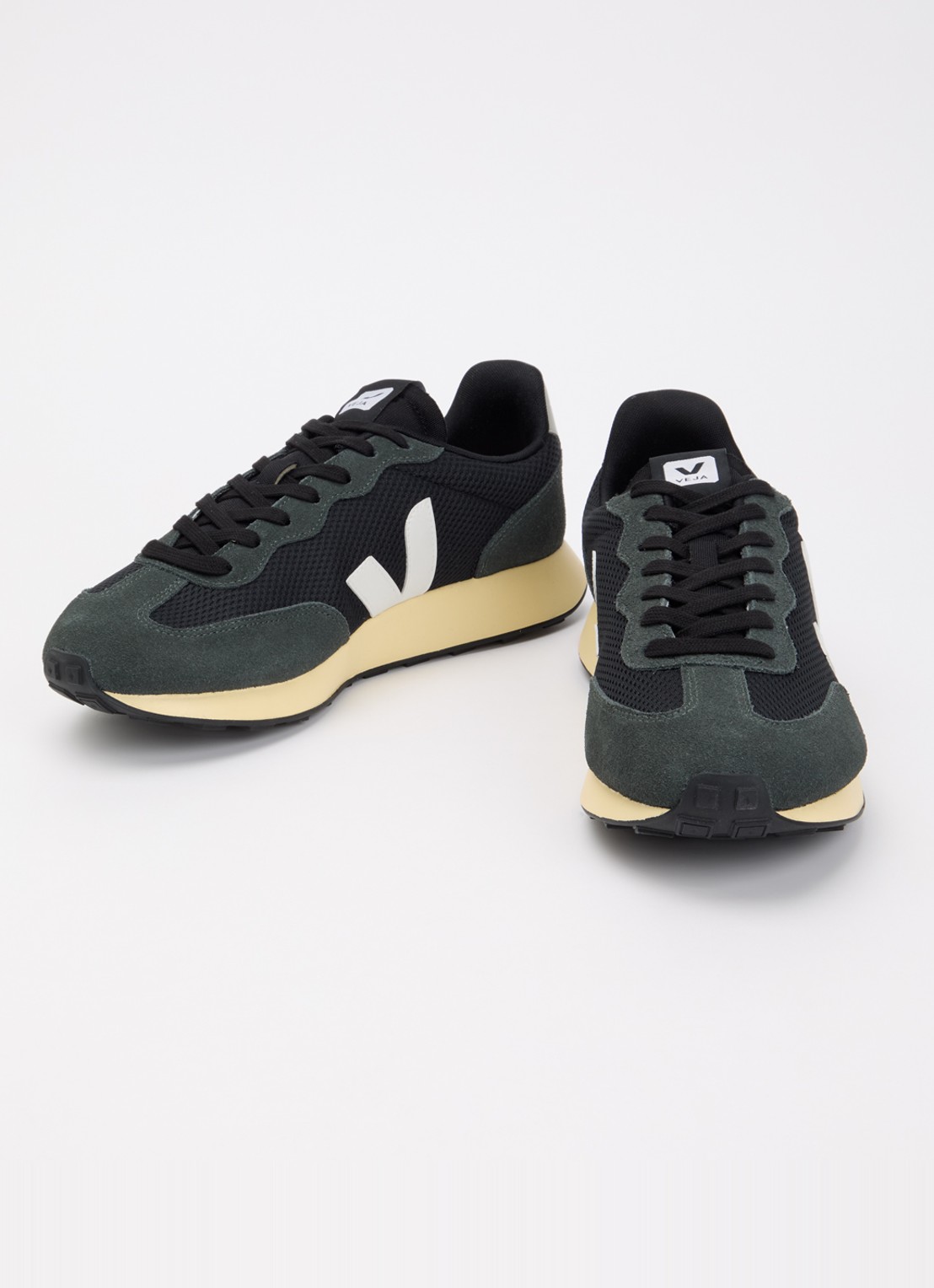 Veja Rio Branco II sneaker met suède details - detail 3 zwart