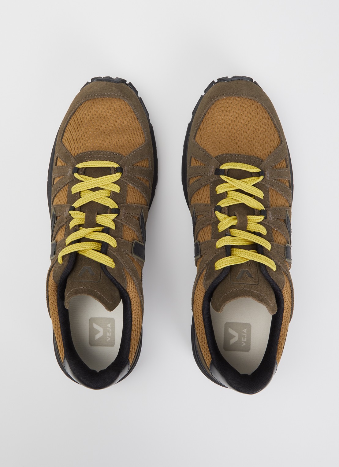 Veja Salar Alveomesh sneaker met suède details - detail 4 zwart