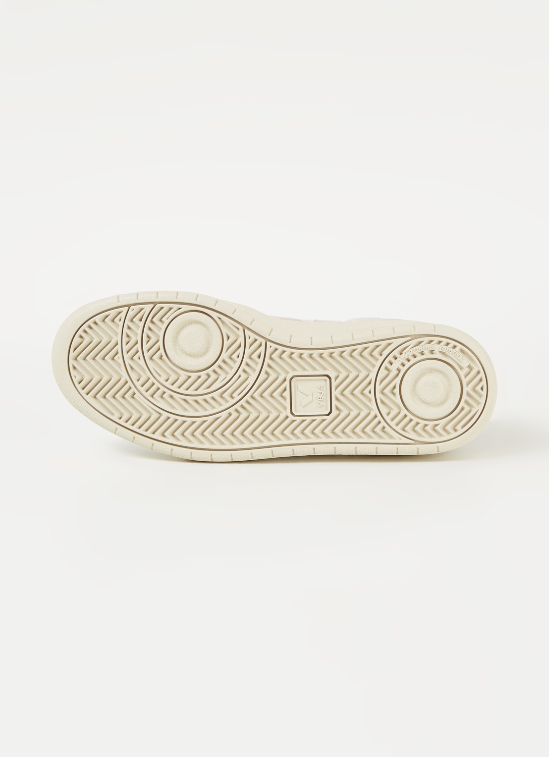 Veja V-10 sneaker met suède details - detail 4 lichtblauw