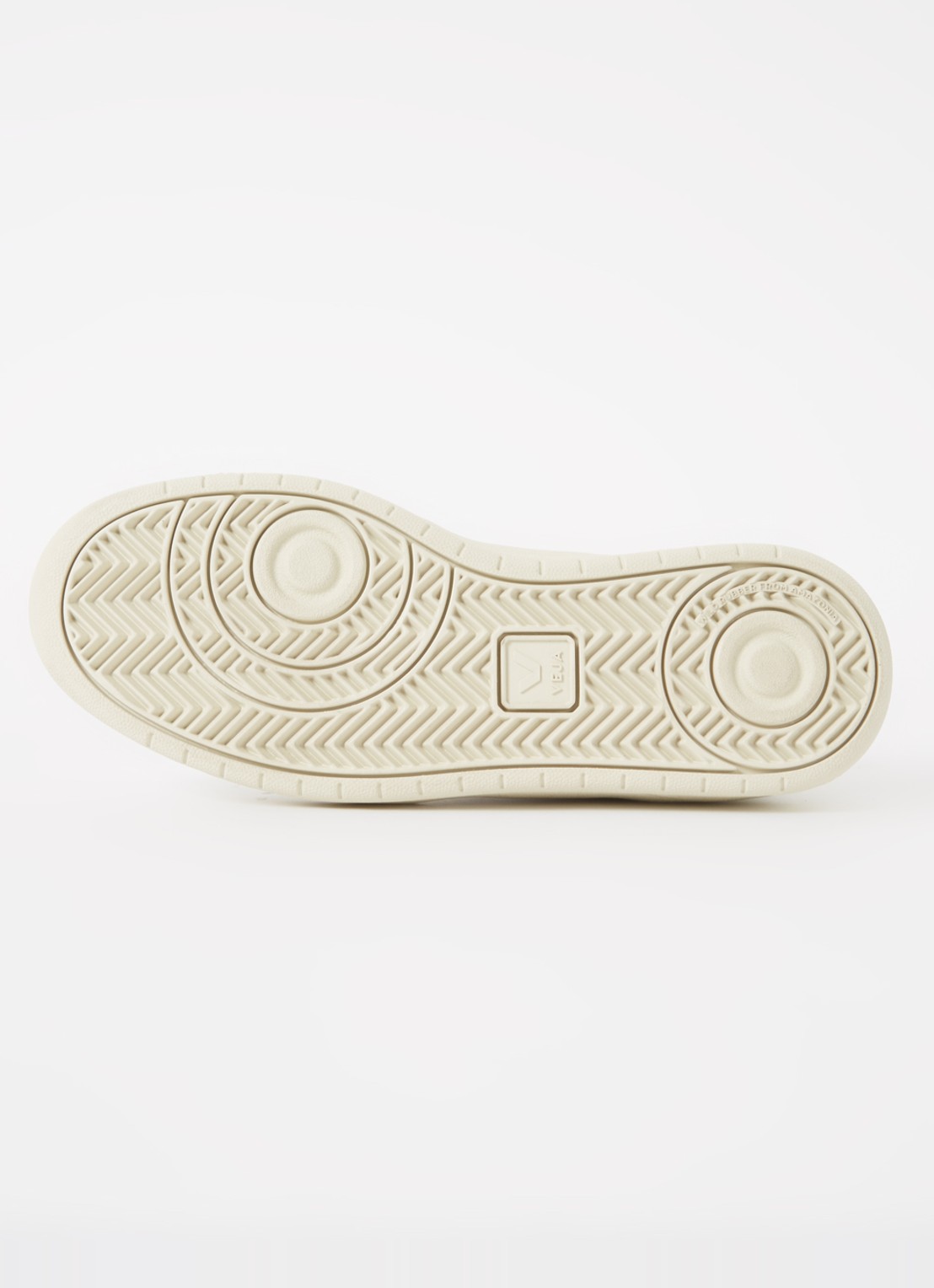 Veja V-10 sneaker van leer met logo  - detail 4 gebroken wit