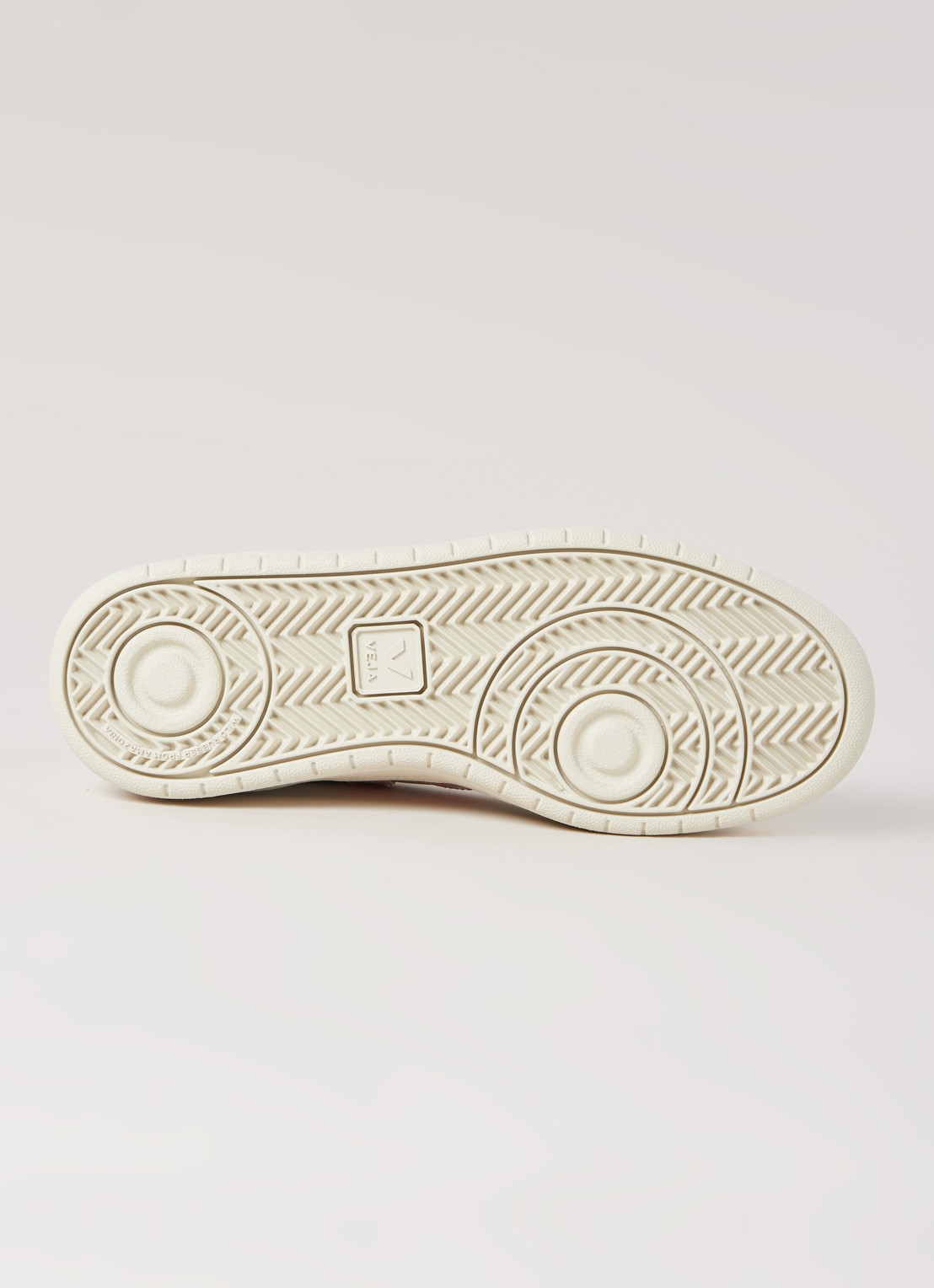 Veja V-10 sneaker van leer - detail 3 melk