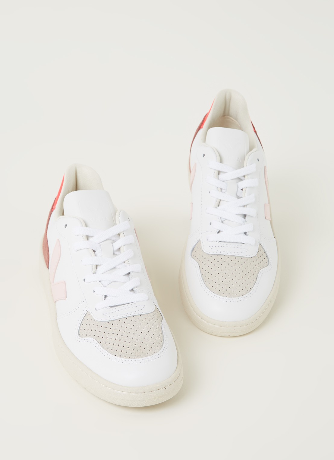 Veja V-10 sneaker van leer - detail 3 koper