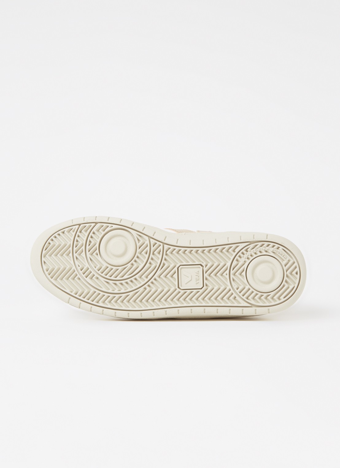 Veja V-10 sneaker van leer - detail 4 wit