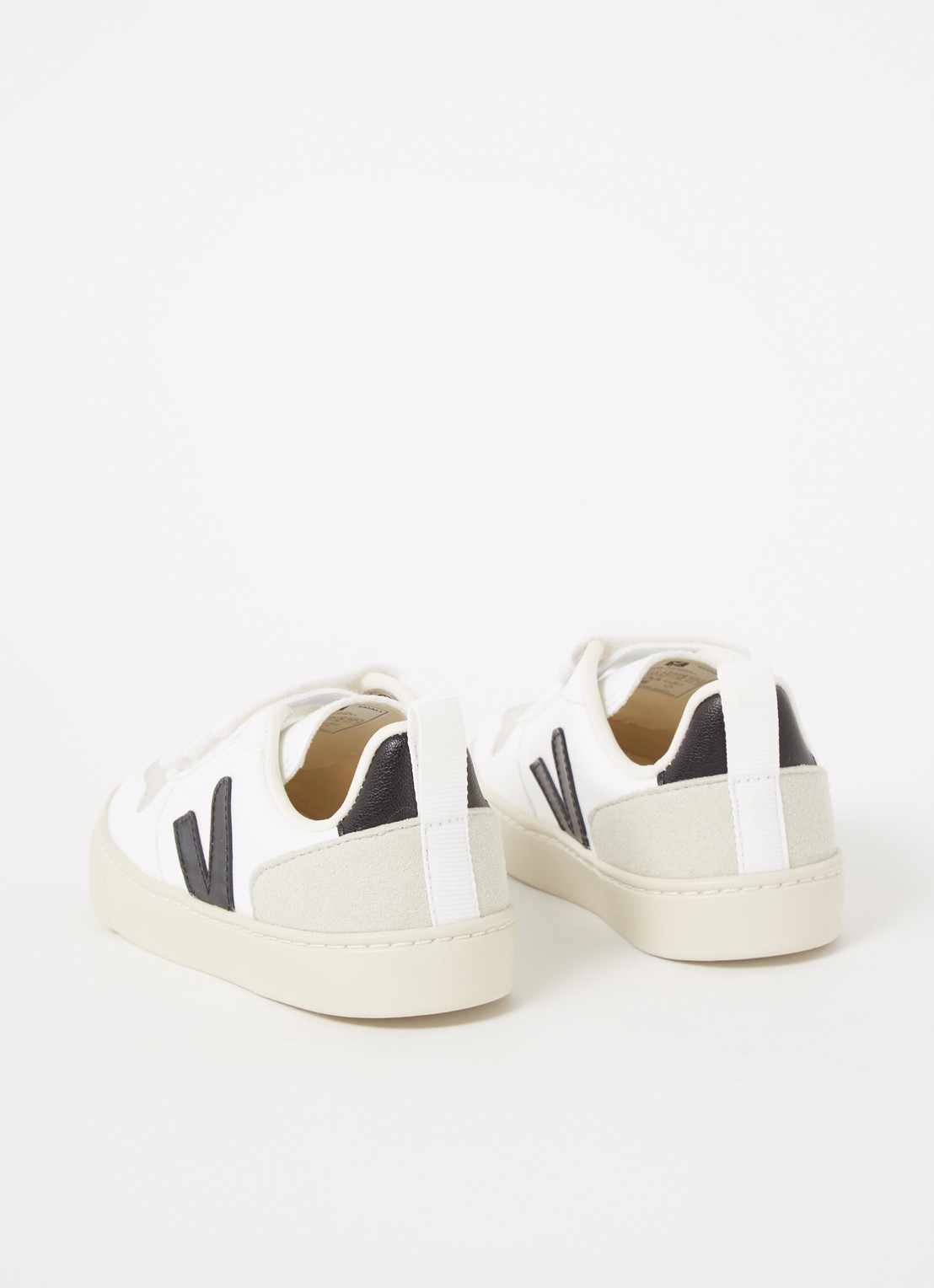 Veja V-10 sneaker van leer - detail 4 wit
