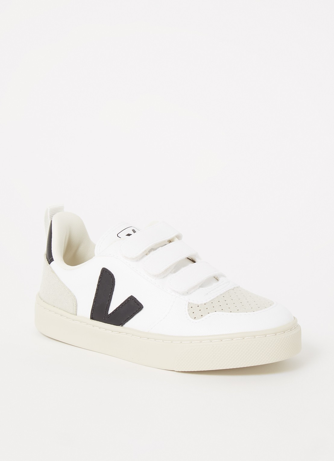 Veja V-10 sneaker van leer - voorkant 8 wit