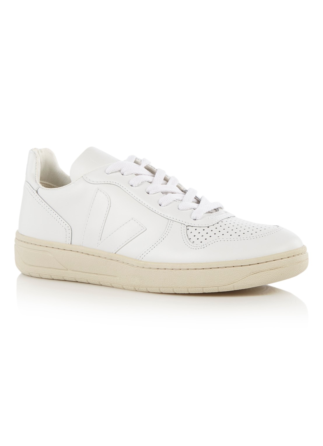 Veja V-10 sneaker  - voorkant wit