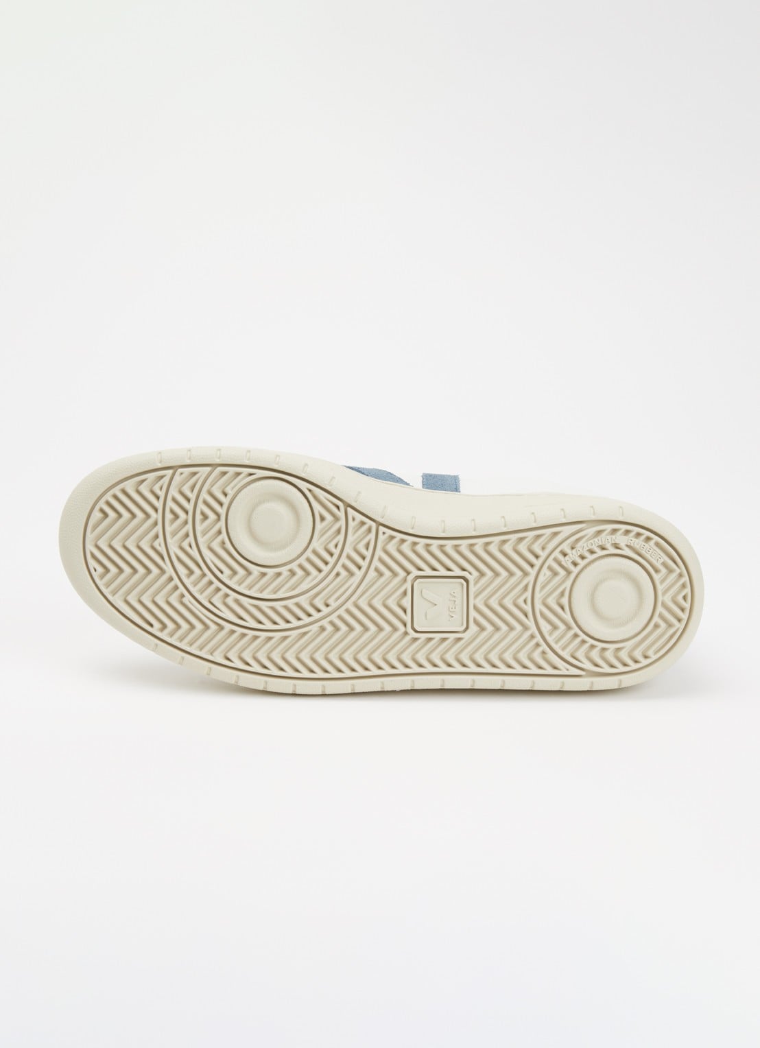 Veja V-90 sneaker van leer met logo - detail 3 indigo