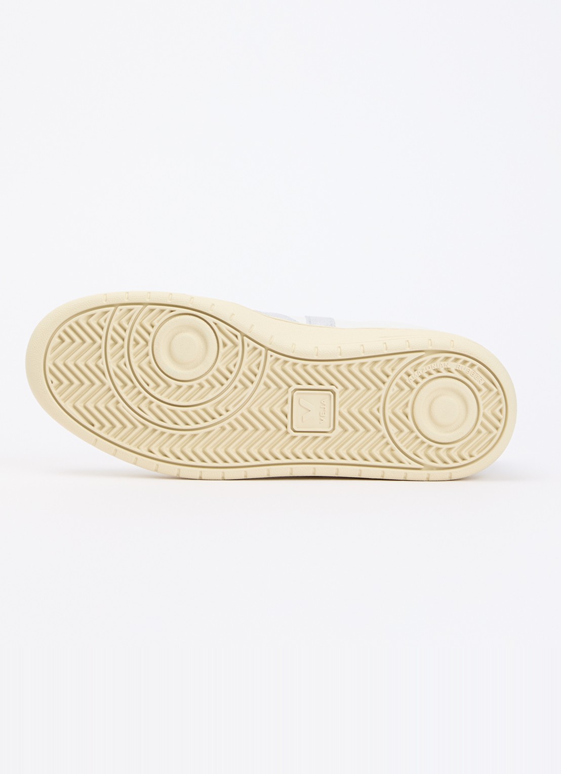 Veja V-90 sneaker van leer met logo - detail 3 wit