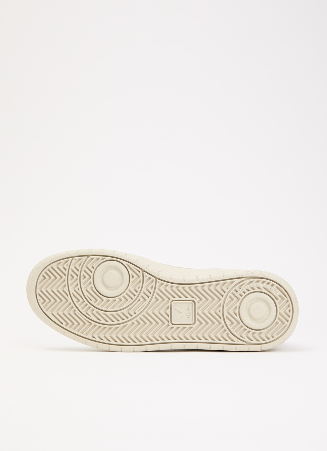 Veja V-90 sneaker van leer met suède details - detail 3 wit
