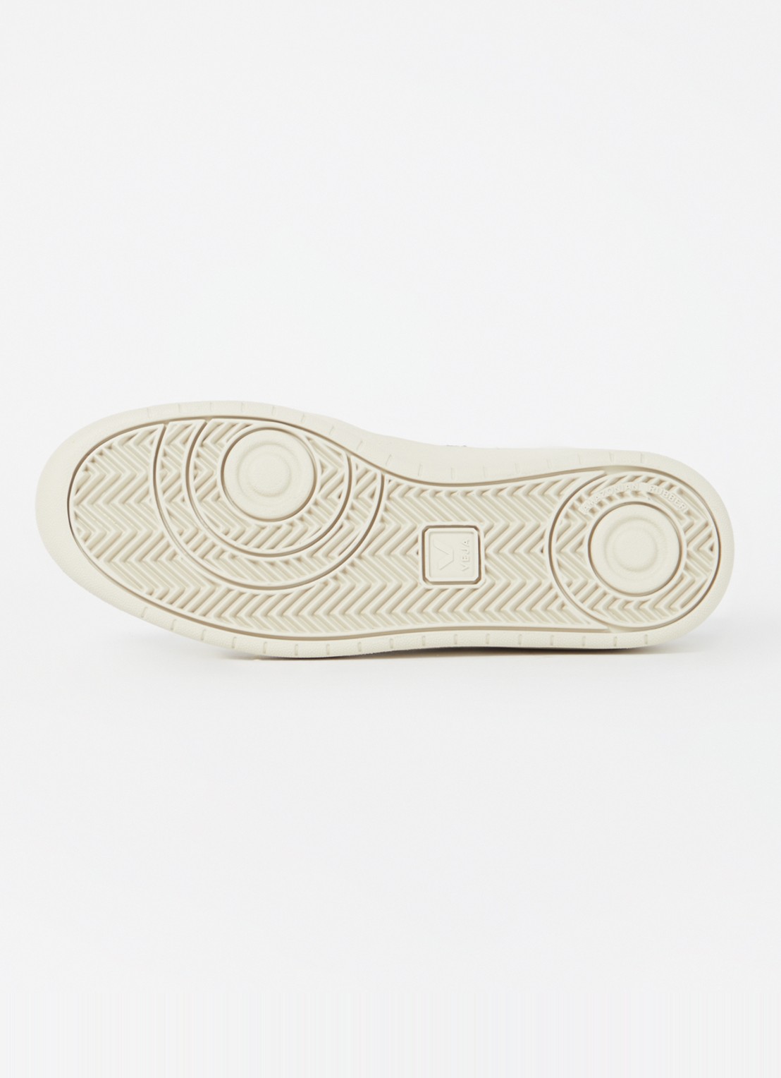 Veja V-90 sneaker van leer met suède details - detail 5 wit