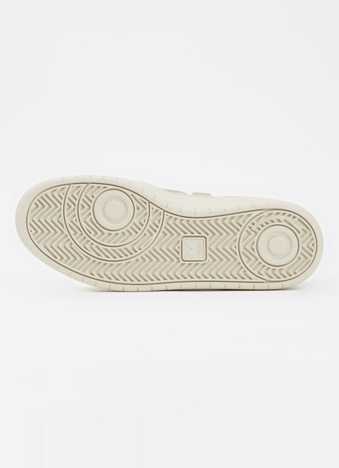 Veja V-90 sneaker van leer met suède details - detail 3 wit